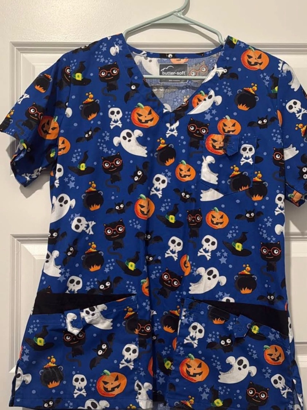 Halloween Scrub Top
